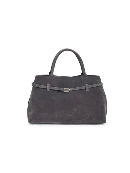 Vintage Buckle-Design Top-Handle Bag