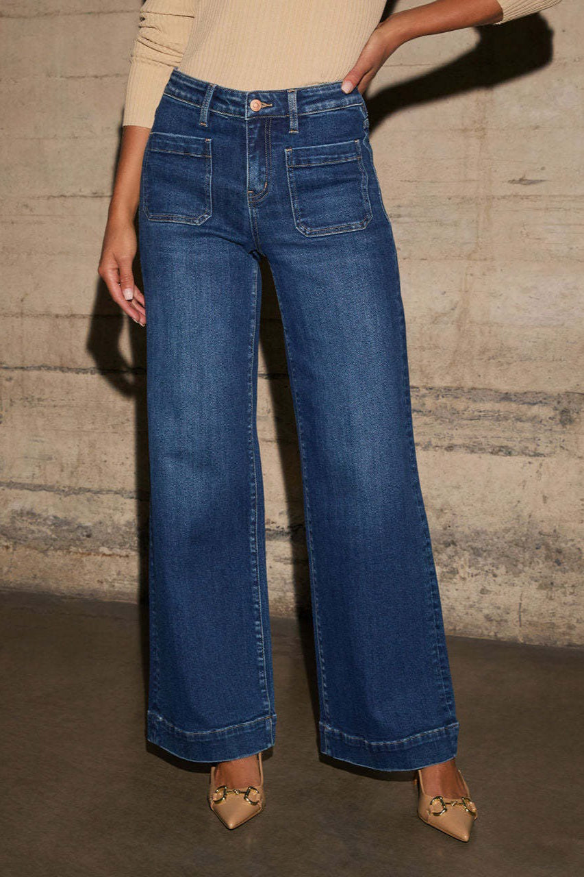 Vintage High Rise Relaxed Wide Leg Jeans