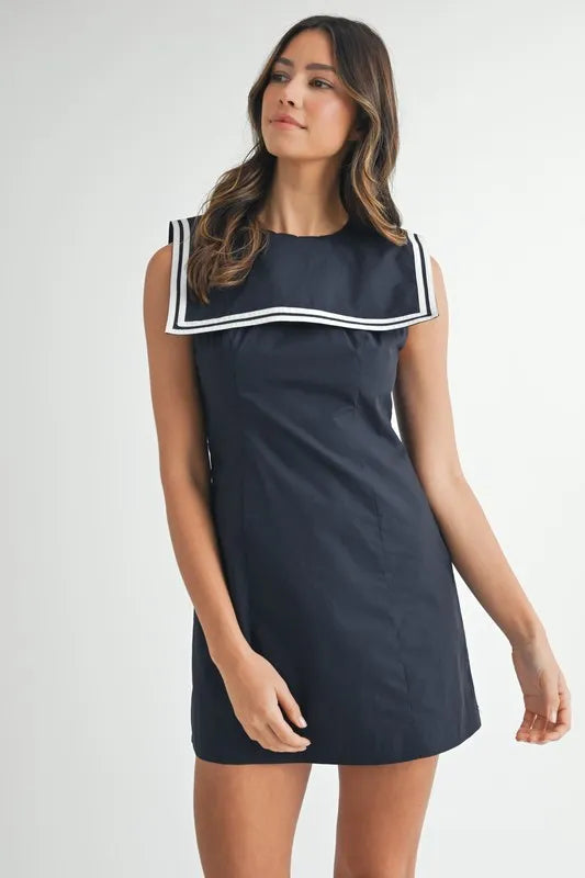 Sailor Collar Mini Dress
