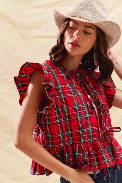 Holly Plaid Vest