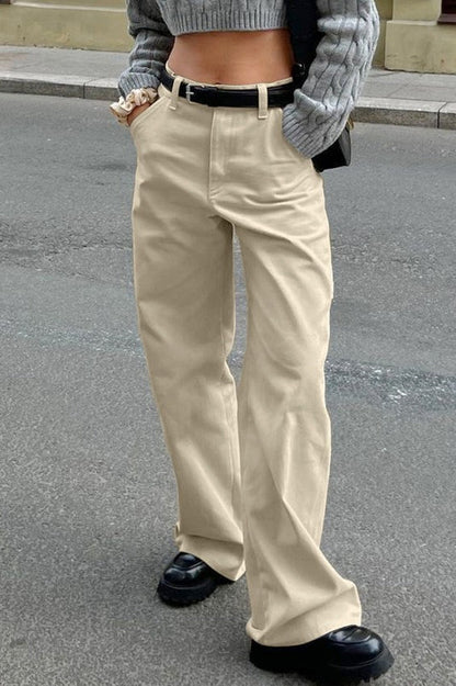 Cotton Loose Vintage Cargo Jeans
