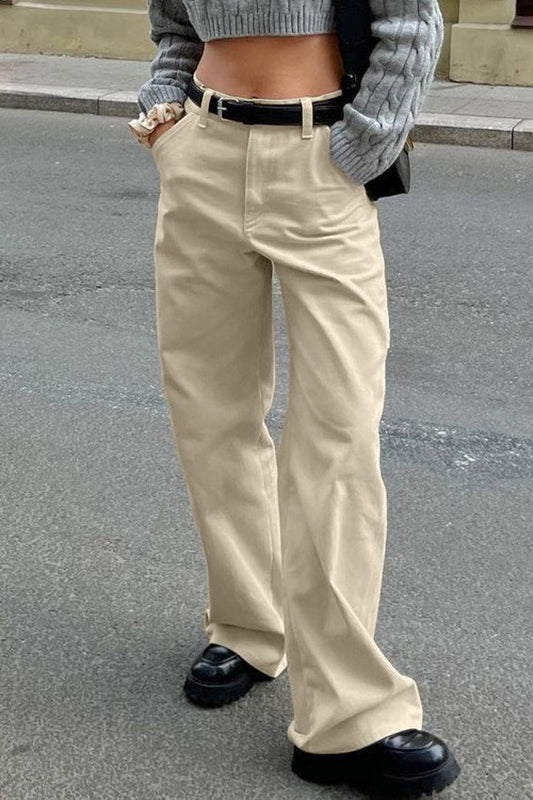Cotton Loose Vintage Cargo Jeans