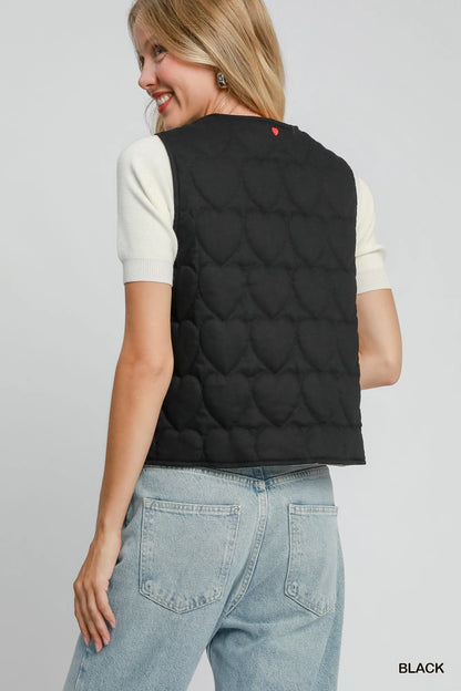 Quilted Tie-Front Vest