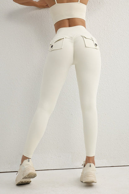 Utility Button High-Waist Booty Leggings