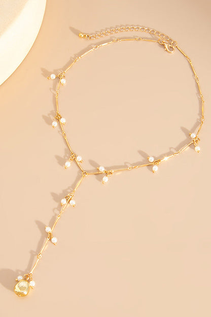 French Elegant Pearl Beaded Necklace