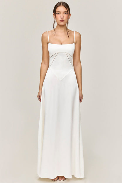 Elegant Cami Backless Maxi Party Dress