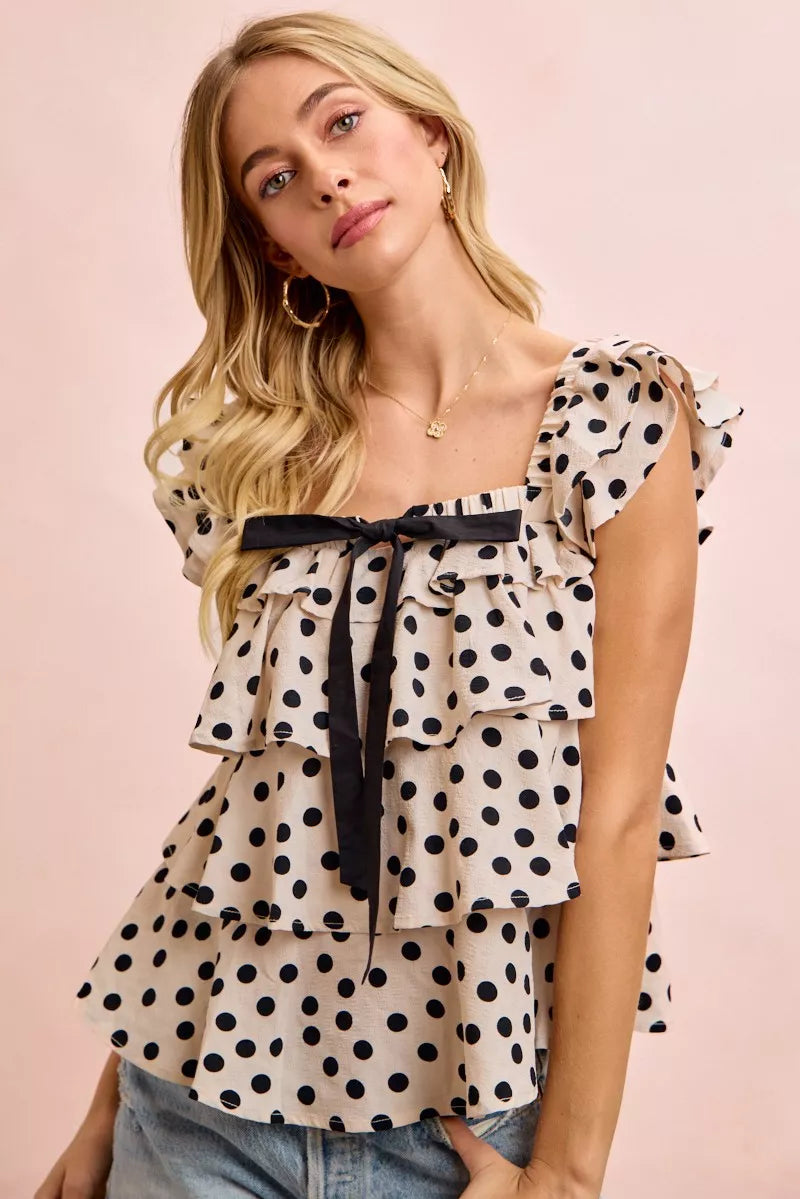 Bibi Polka Dot Top