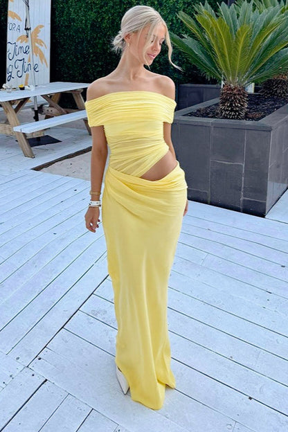 Diagonal Ruched Sheer Birthday Dress