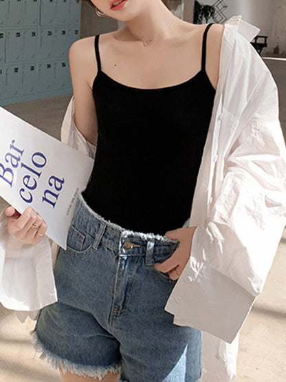 Plain Slim Fit and Versatile Cami Top