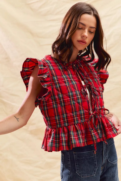 Holly Plaid Vest