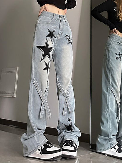 Slim Trendy Versatile Loose Flare Jeans