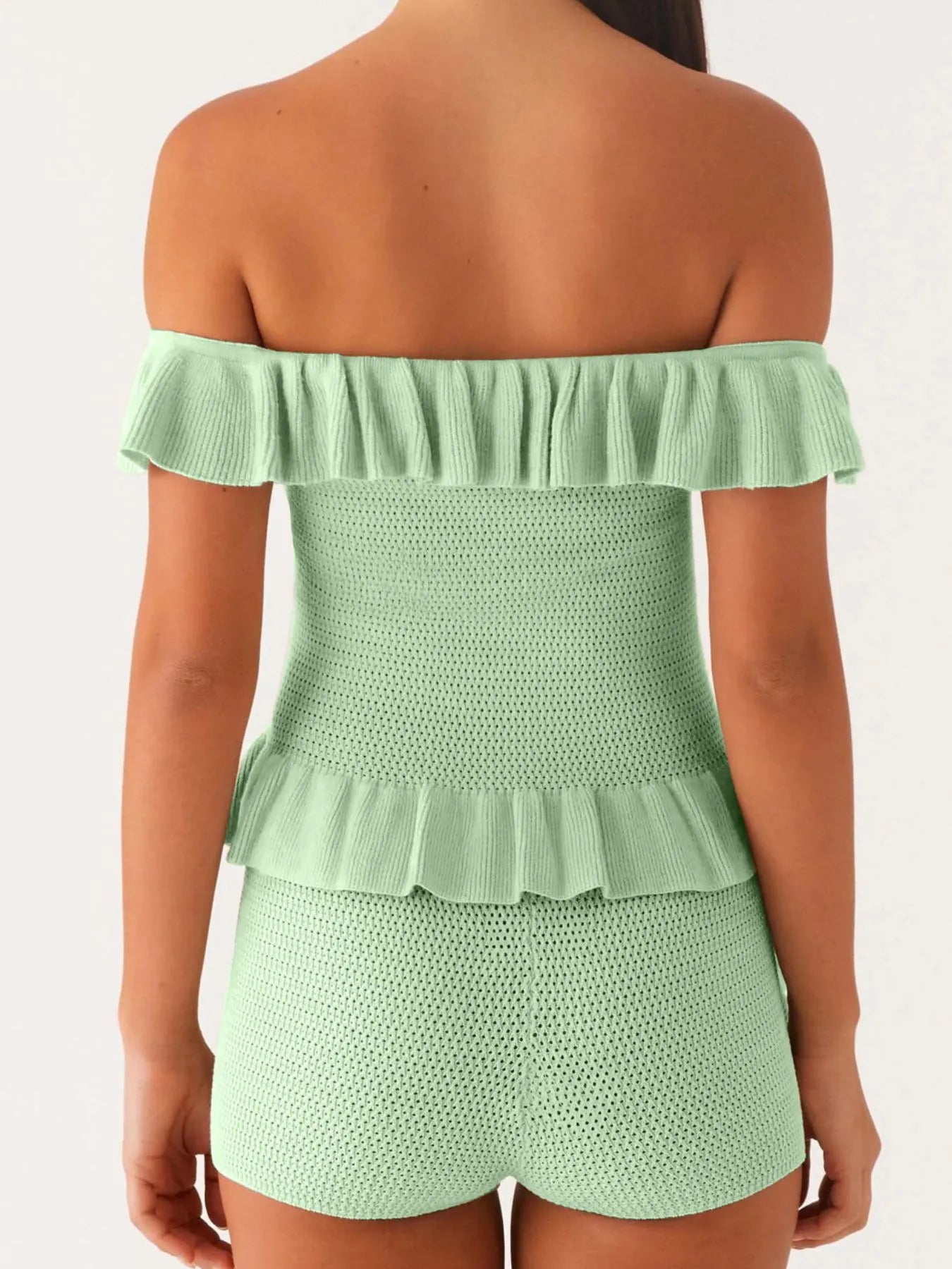 Hannah Knit ruffle Set