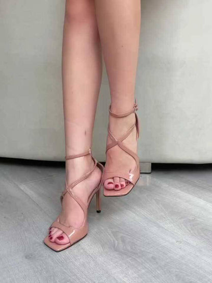 Minimalist High-heeled Sandals