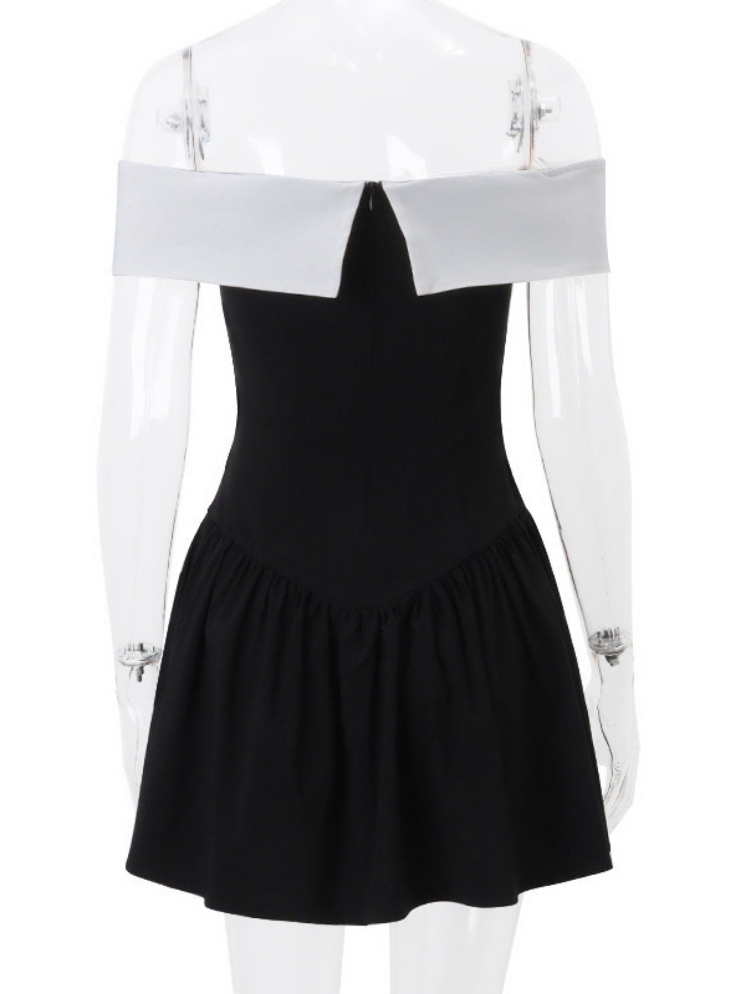 Off-shoulder Bow Waist Tie Short Sleeves Mini&Short Dresses