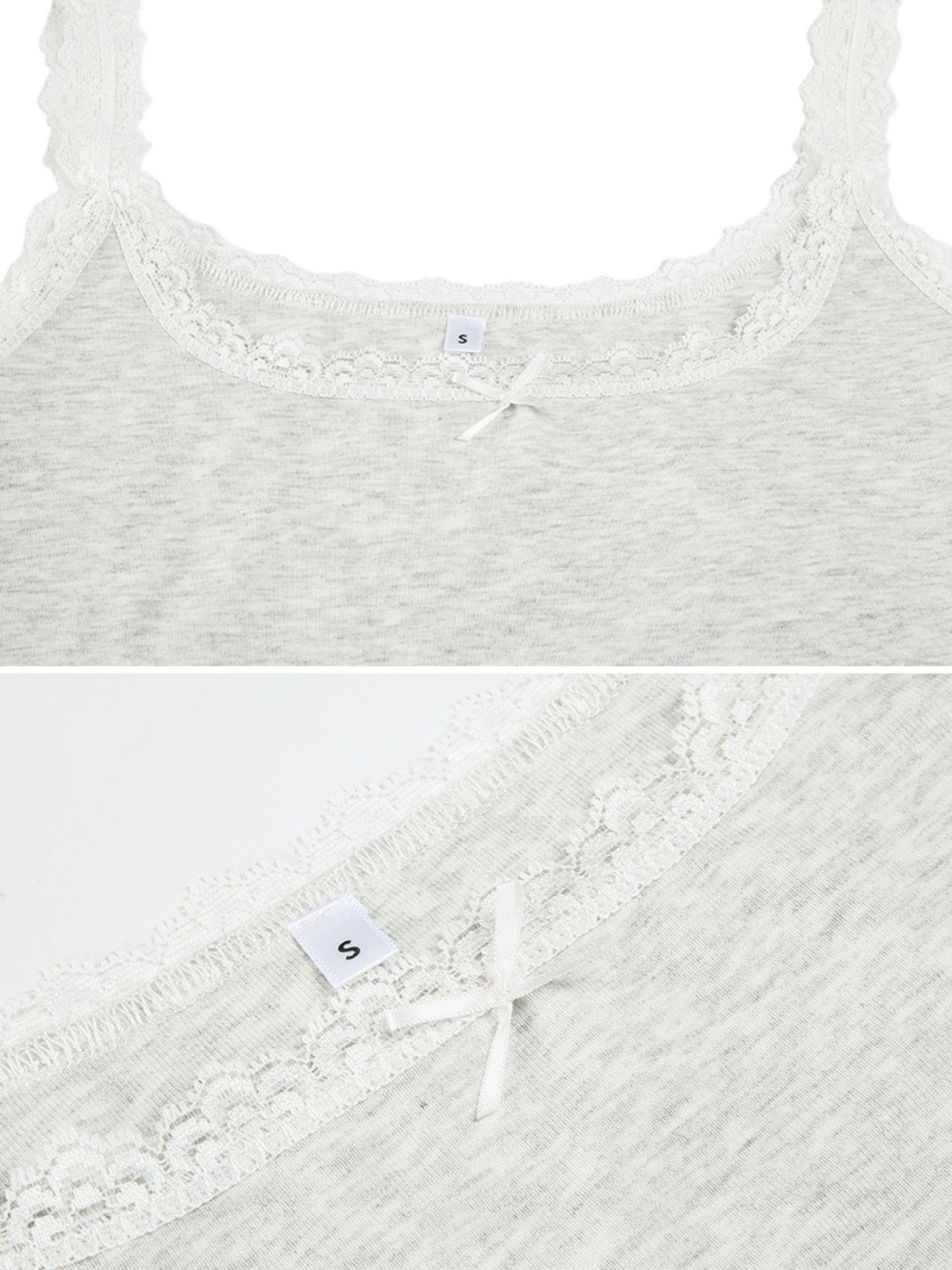 Rilee Lace-Trim Basic Top