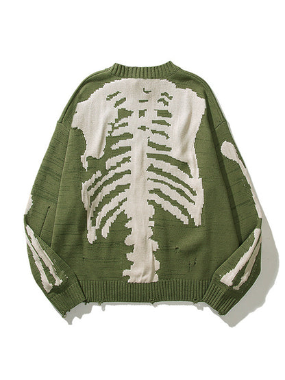 Oversized Skeleton Knit Sweater