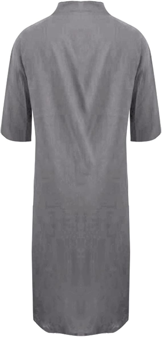 Women's Oversized Long Shirt Dress – Casual Button-Up Dress With Pockets