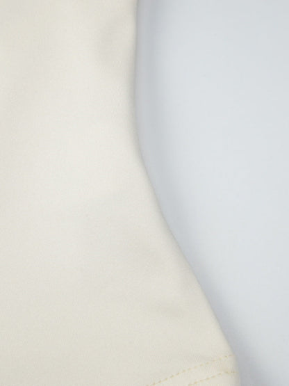 Draped Collar Buttons Slim-fit Jacket T-shirts