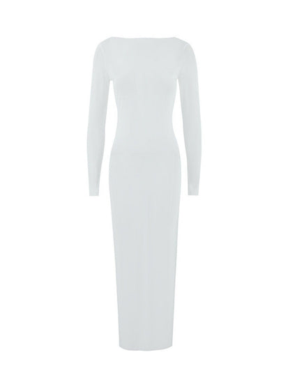 Mesh See-through Off Shoulder Sexy Maxi Dresses