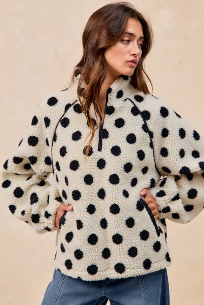 BiBi Polka Dot Sherpa