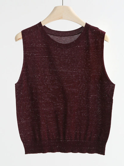 Soft And Cozy Fine Wool Basic Solid Color T-shirt