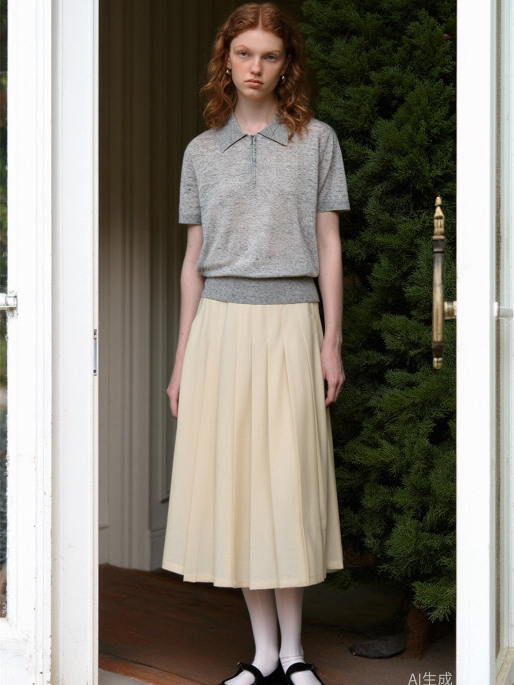 Soft And Cozy Fine Wool Basic Solid Color T-shirt