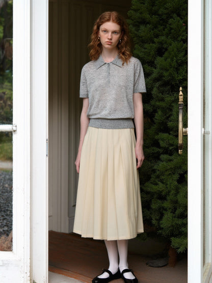 Soft And Cozy Fine Wool Basic Solid Color T-shirt