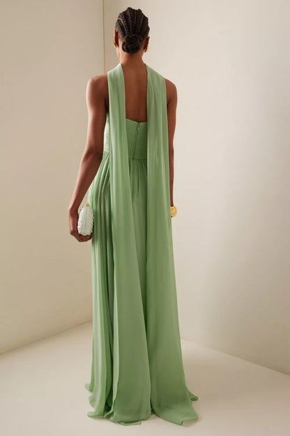 | Strapless Ruched Maxi Dress