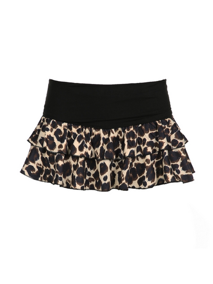 Zivah Leopard Mini Skirt