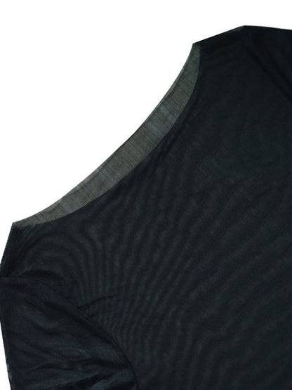 Mesh See-through Off Shoulder Sexy Maxi Dresses