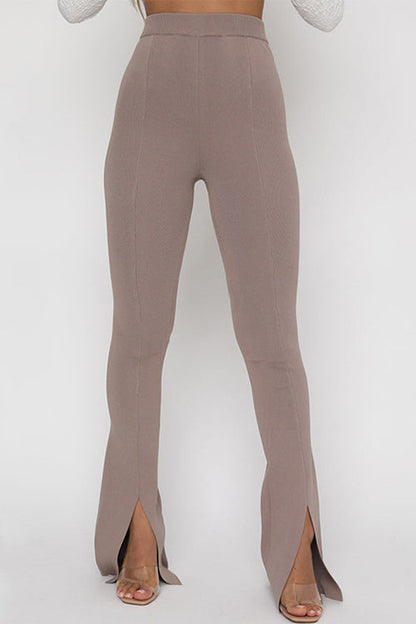 Margovil High Rise Slit Bell Bottoms Skinny Pants