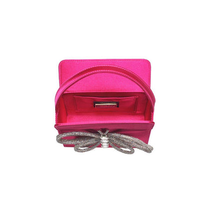 Fuchsia Butterfly Crystal Bag