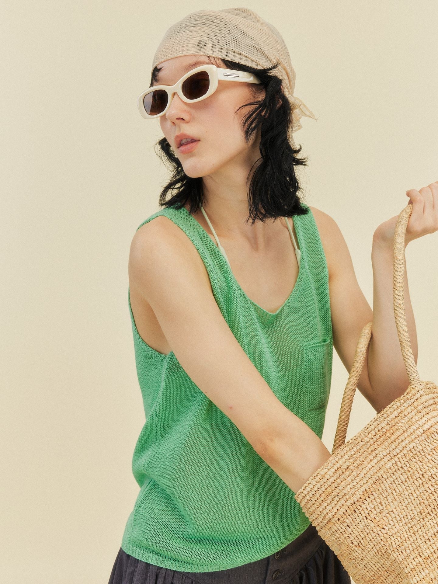 Solid Color Simple Tank Top