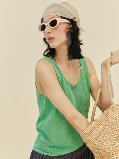 Solid Color Simple Tank Top