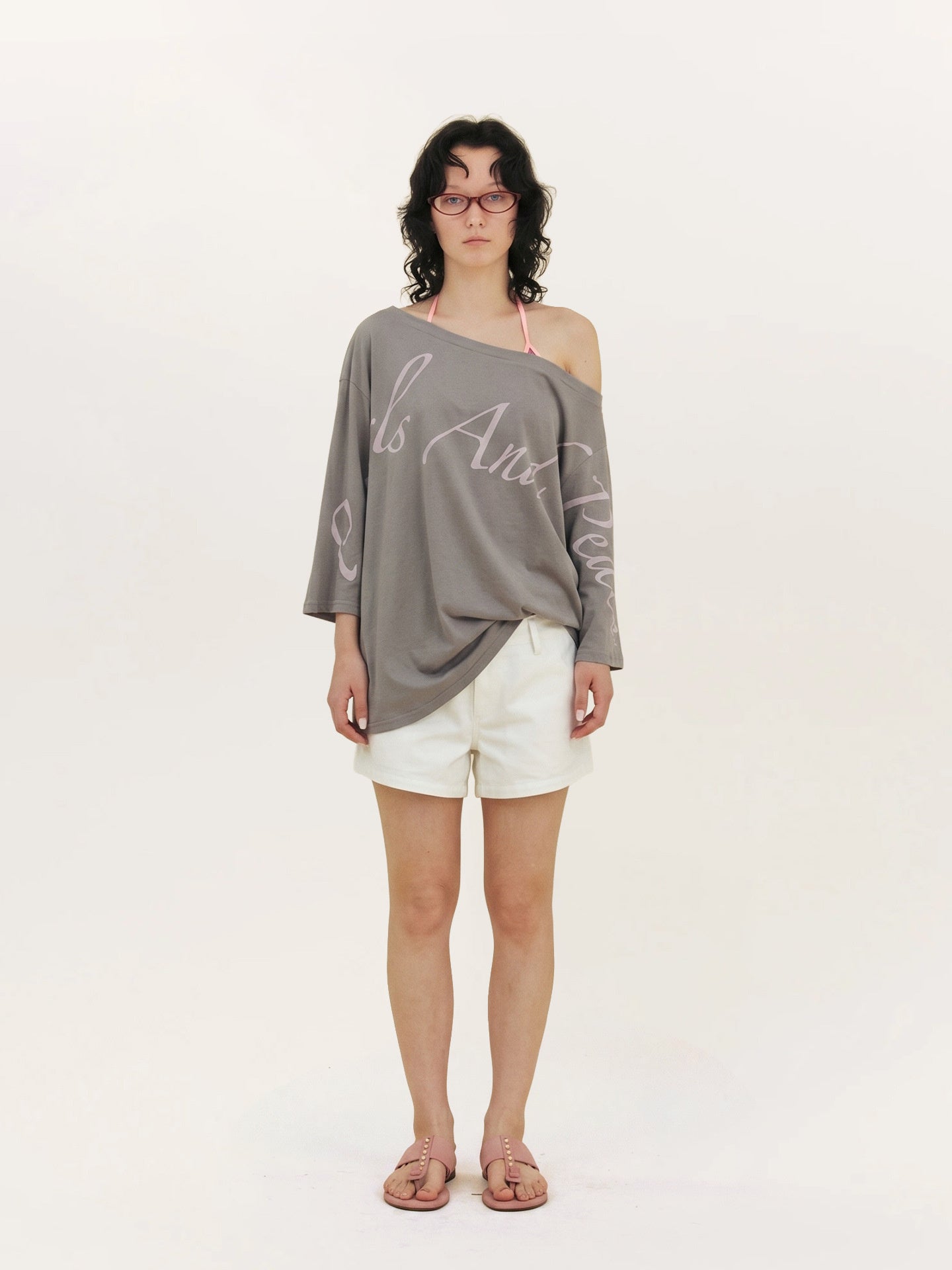 Creative Asymmetrical Print Top