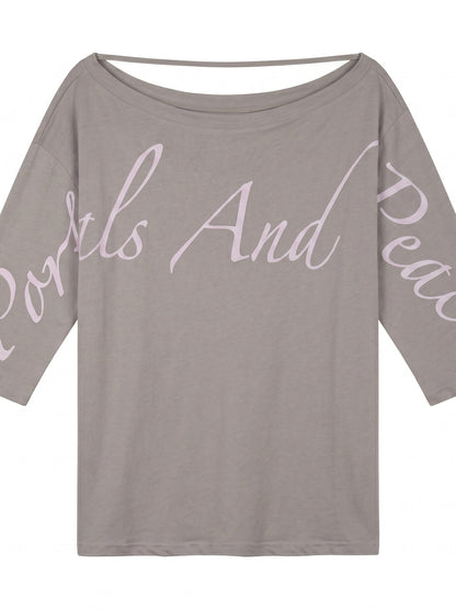 Creative Asymmetrical Print Top