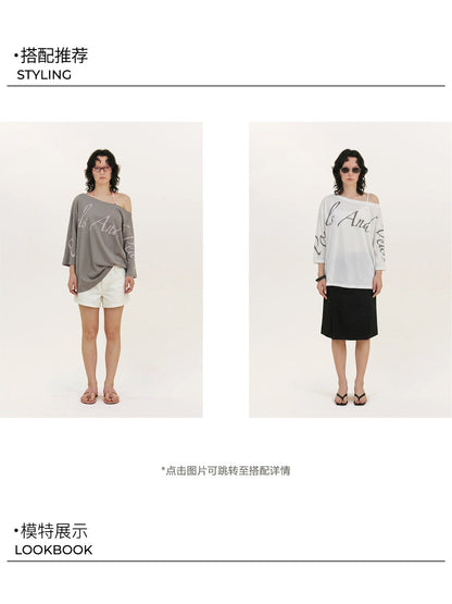 Creative Asymmetrical Print Top