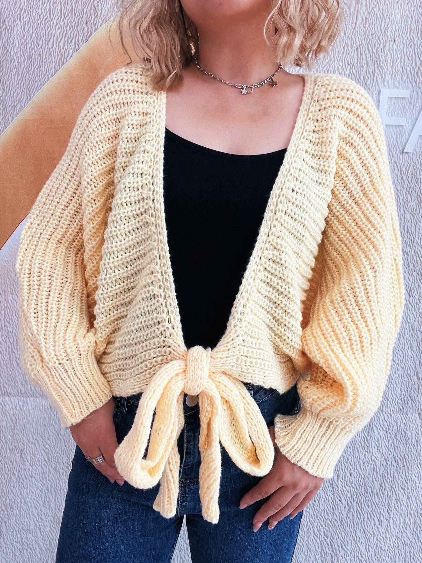 Tahata Open Sweater