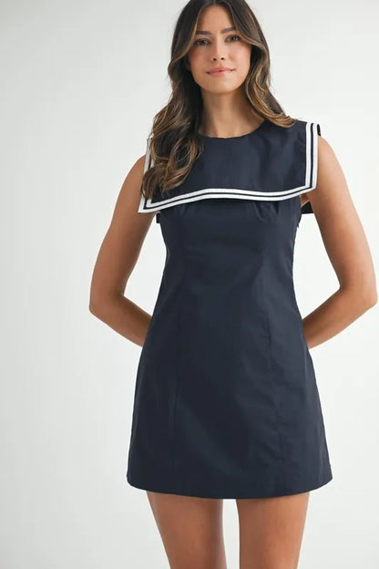 Sailor Collar Mini Dress
