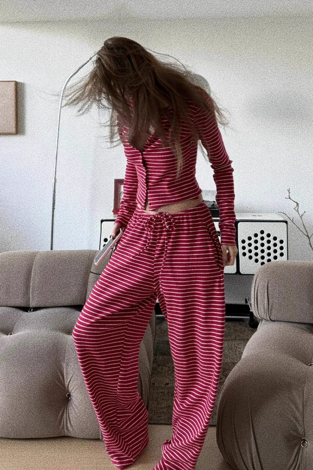 | Striped Two Piece Set