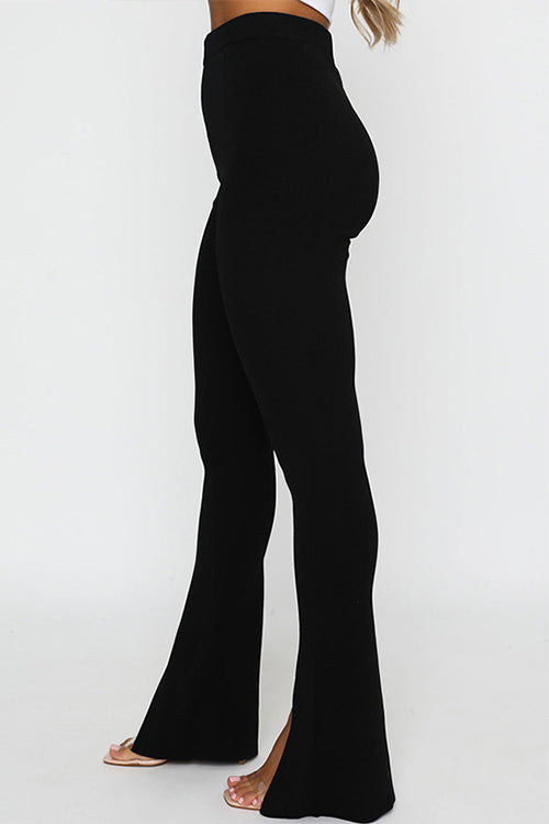 Margovil High Rise Slit Bell Bottoms Skinny Pants