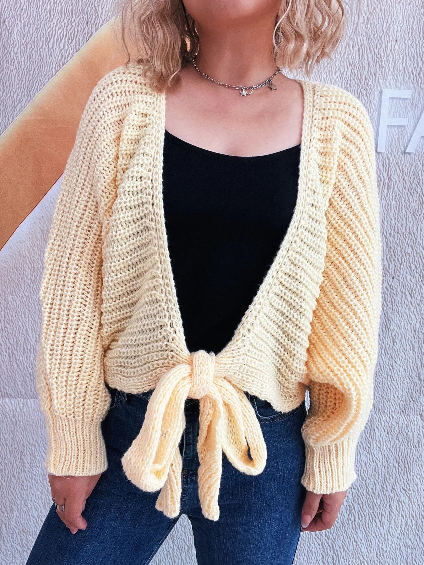 Tahata Open Sweater