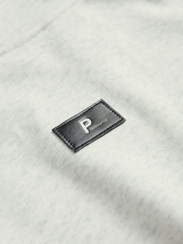 Letter Label Embellished V Neck Oversized Hoodie