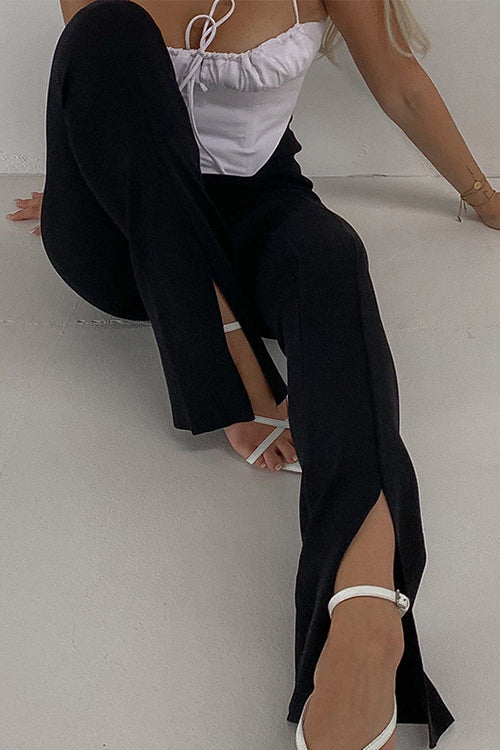 Margovil High Rise Slit Bell Bottoms Skinny Pants