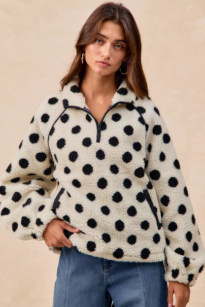 BiBi Polka Dot Sherpa