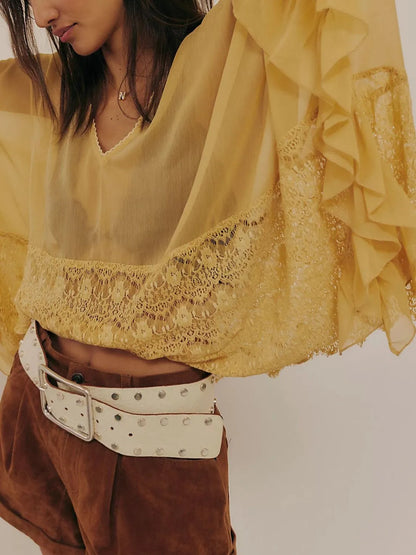 Sophie Lace Sheer Top