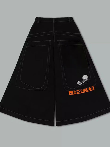 Retro Embroidery Hip Hop Street Boyfriend Jeans