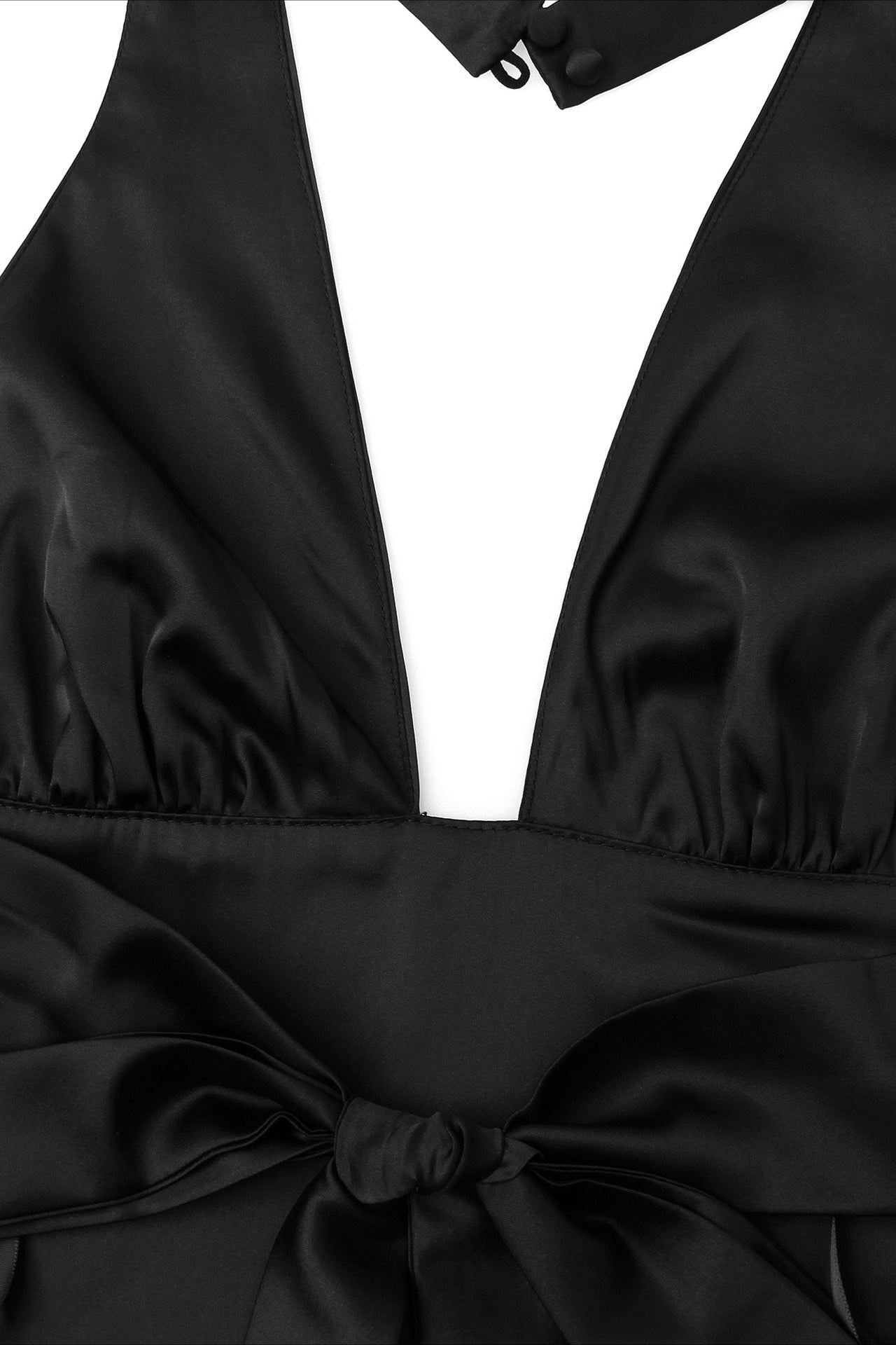 Sexy Deep V Halter Backless Sleeveless Crop Top