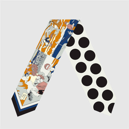 The Lila — Silk Skinny Scarf
