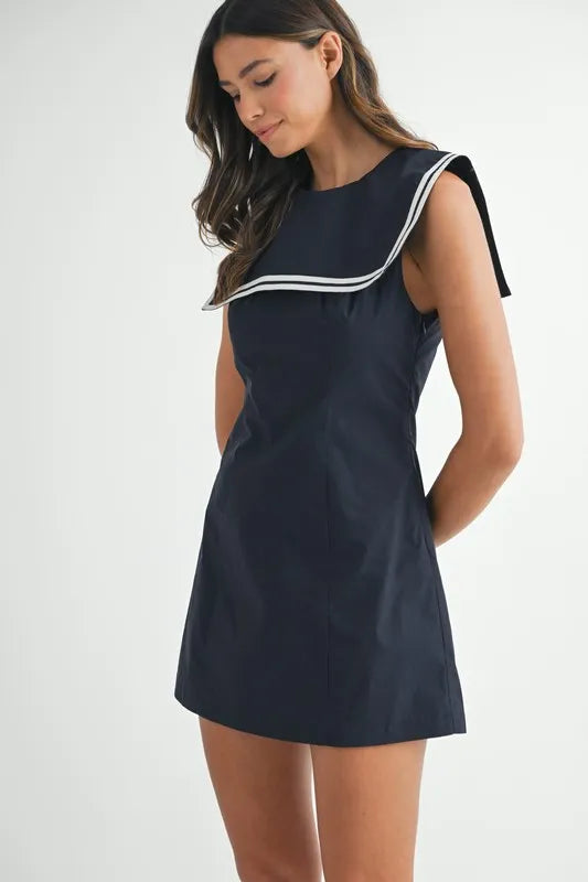 Sailor Collar Mini Dress